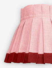 Color Block Classic Box Pleat Lampshade - Designer Table Lamp
