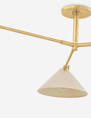Citrine Semi-Flush Mount Light - Semi Flush Ceiling Light for Bedrooms