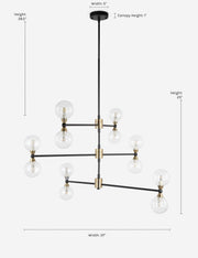 Manahil Chandelier - Dining Room Chandelier Fixture for Dining Rooms