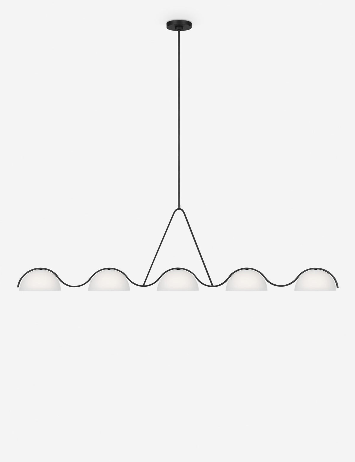 Nido Linear Chandelier - Dining Room Chandelier Fixture Modern Home in a room