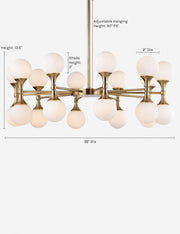 Abernathy Chandelier - Dining Room Chandelier Fixture for Dining Rooms