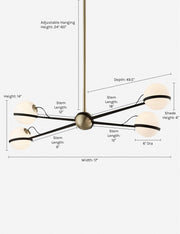 Adeline Chandelier - Dining Room Chandelier Fixture for Dining Rooms