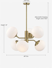 Ainsley Chandelier - Dining Room Chandelier Fixture for Dining Rooms