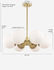 Annetta Chandelier - Dining Room Chandelier Fixture for Dining Rooms