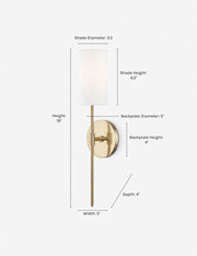 Jensine Sconce - Wall Sconce Lighting for Bedrooms Modern Wall Light