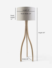Lewis Wishbone Floor Lamp - Living Room Floor Lamp for Living Rooms