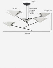 Nari Chandelier - Dining Room Chandelier Fixture for Dining Rooms