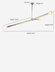 Talon Chandelier - Dining Room Chandelier Fixture for Dining Rooms